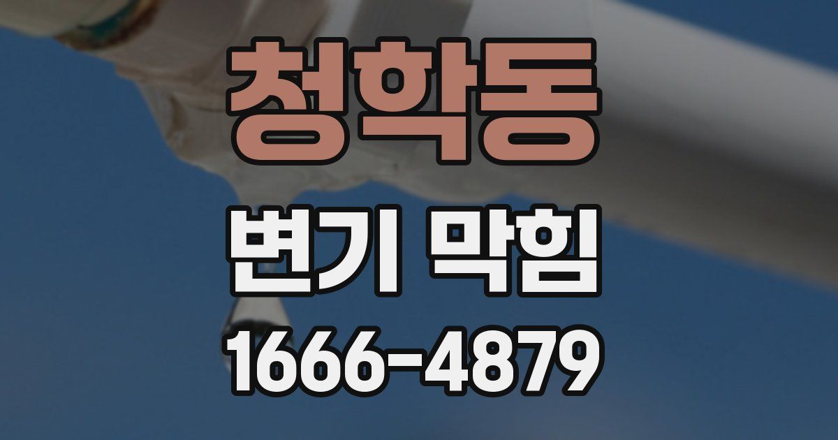 청학동 변기 막힘