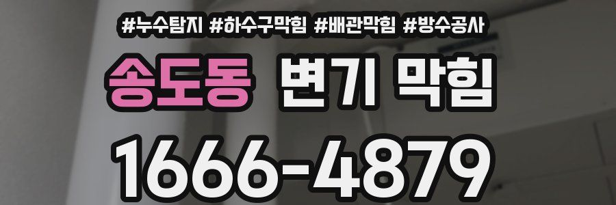 송도동 변기 막힘
