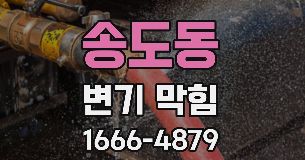 송도동 변기 막힘