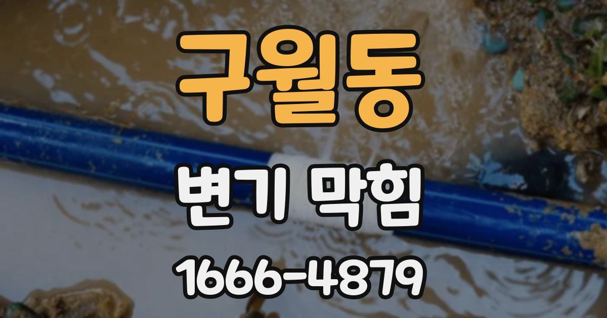 구월동 변기 막힘