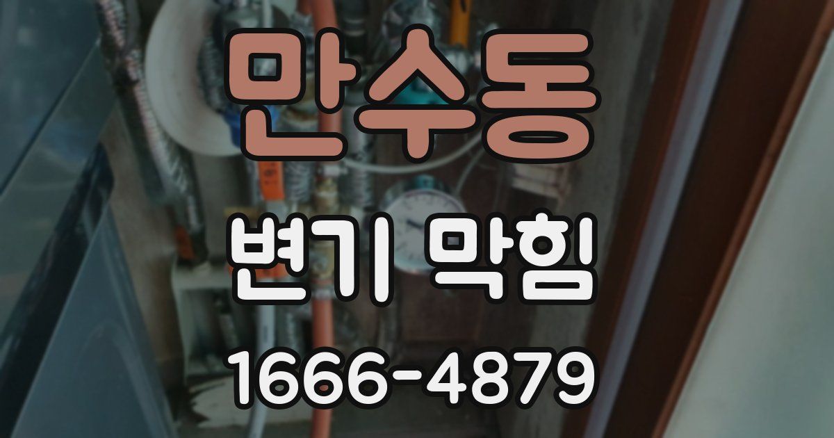 만수동 변기 막힘