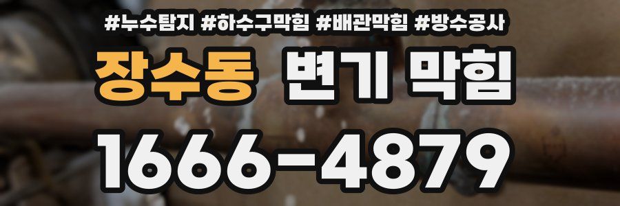 장수동 변기 막힘