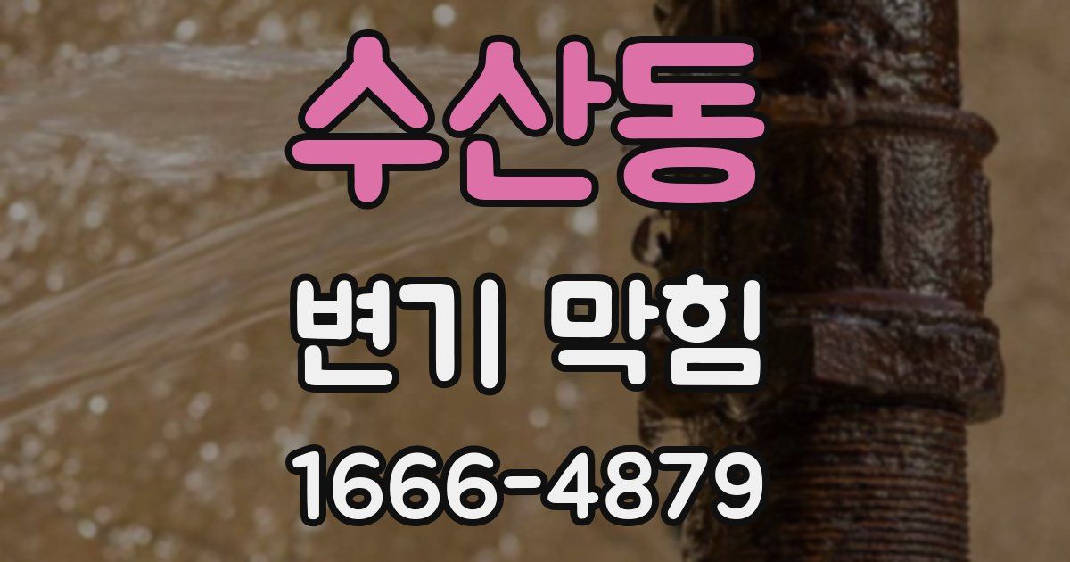 수산동 변기 막힘