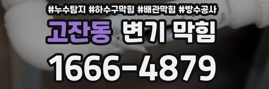 고잔동 변기 막힘