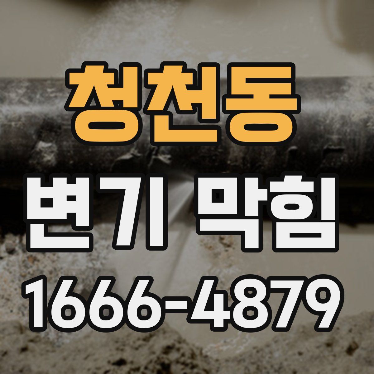 청천동 변기 막힘