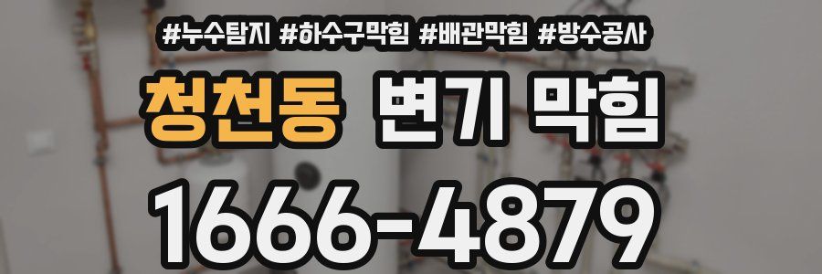 청천동 변기 막힘