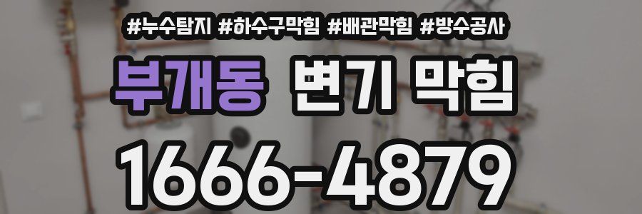 부개동 변기 막힘