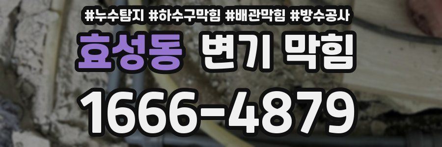 효성동 변기 막힘