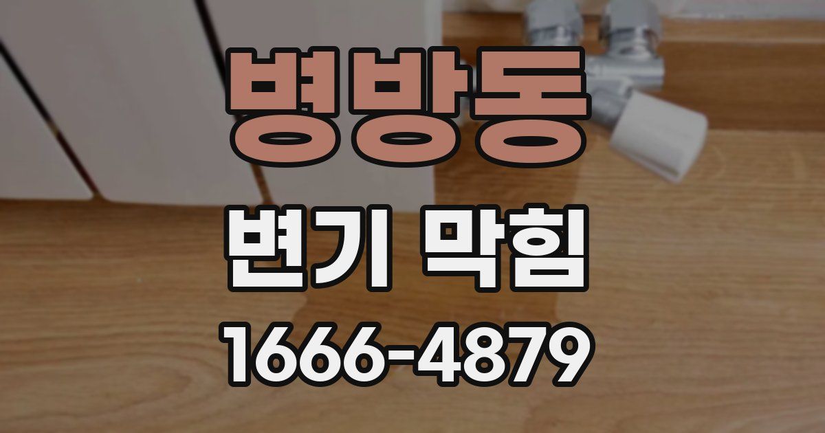병방동 변기 막힘