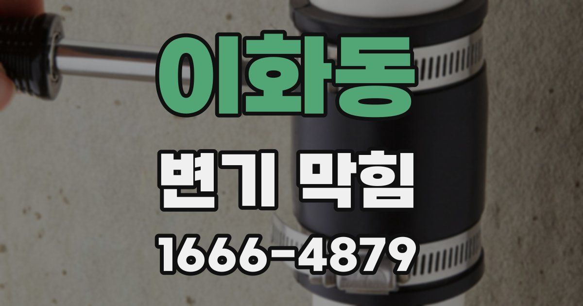 이화동 변기 막힘
