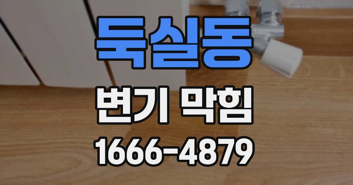 둑실동 변기 막힘