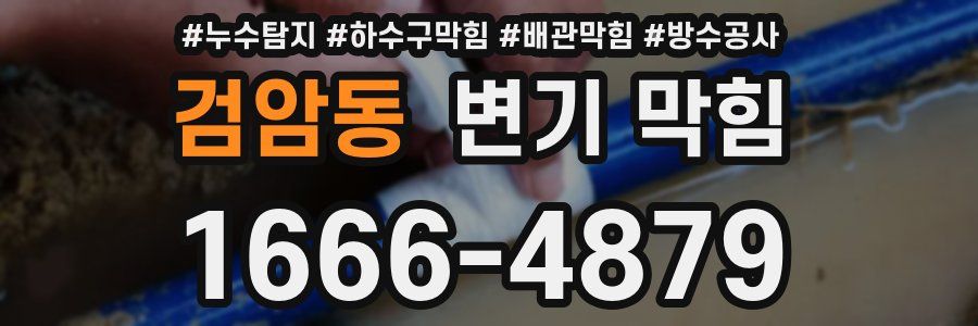 검암동 변기 막힘