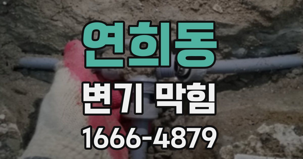 연희동 변기 막힘