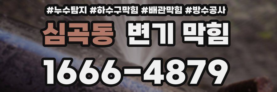 심곡동 변기 막힘