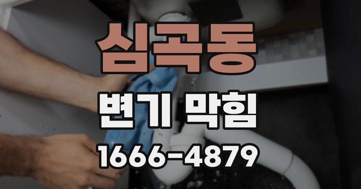 심곡동 변기 막힘