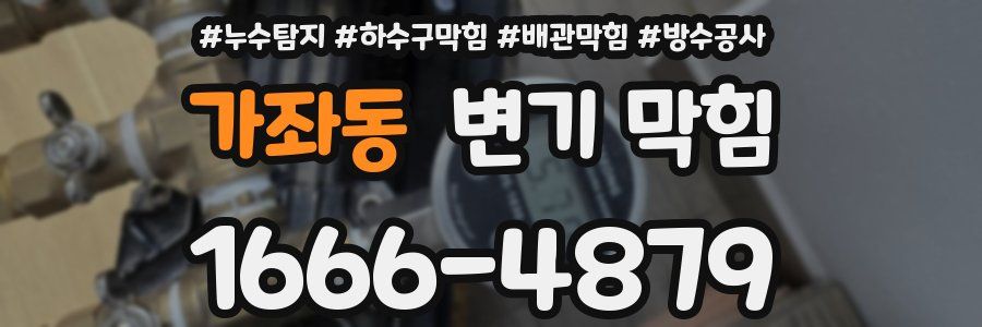 가좌동 변기 막힘