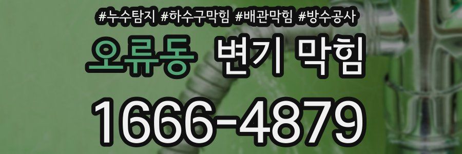 오류동 변기 막힘