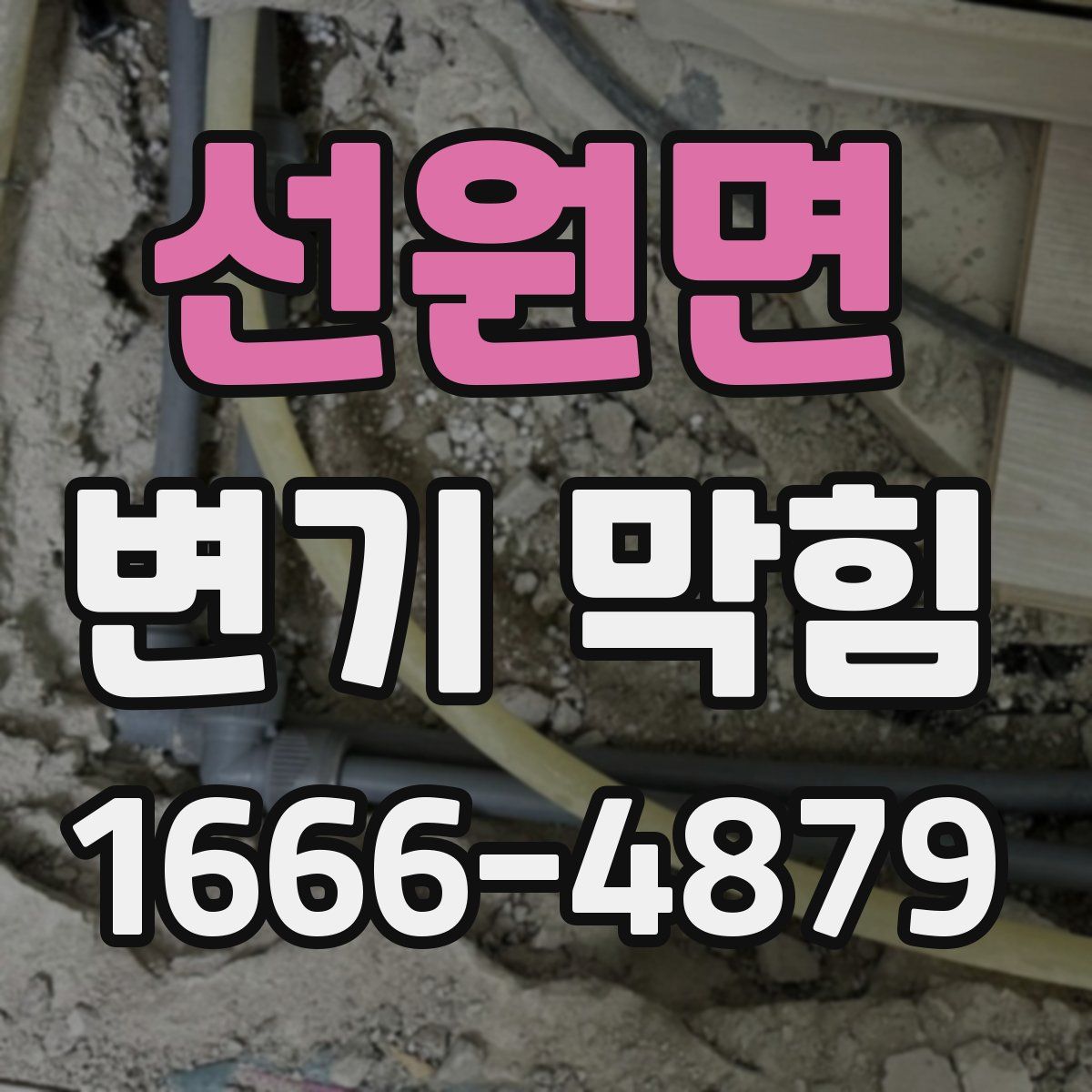 선원면 변기 막힘