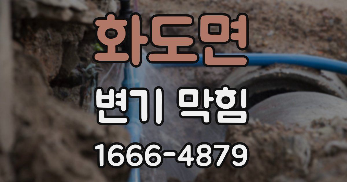 화도면 변기 막힘