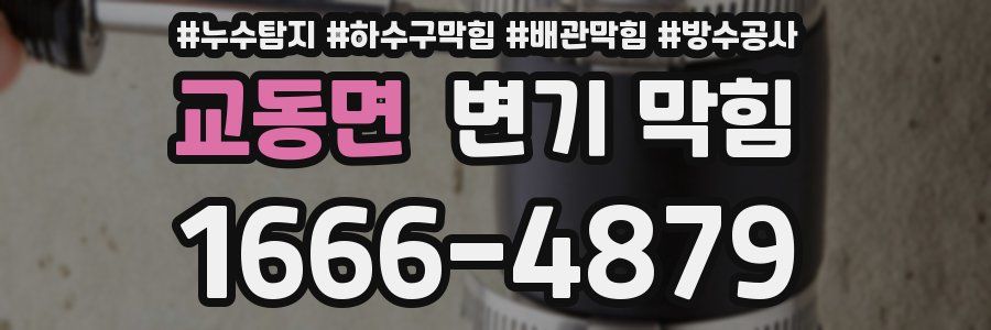 교동면 변기 막힘