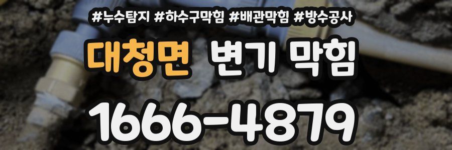 대청면 변기 막힘