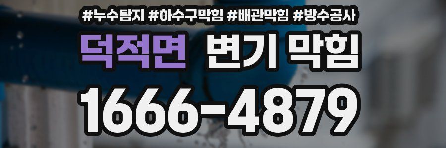 덕적면 변기 막힘