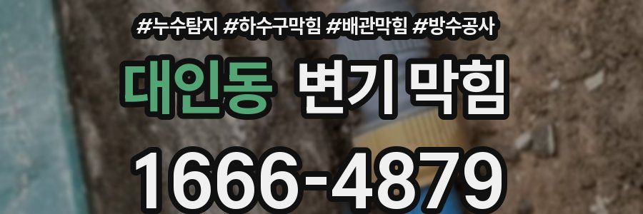 대인동 변기 막힘