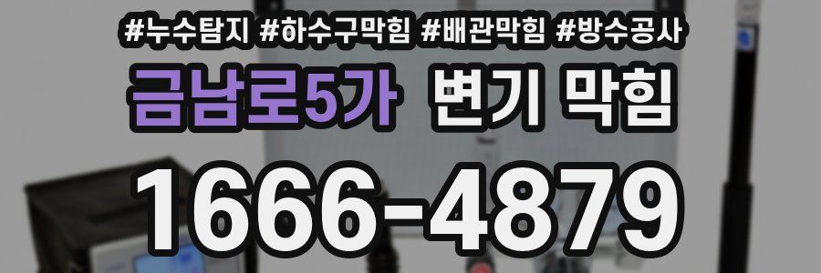 금남로5가 변기 막힘
