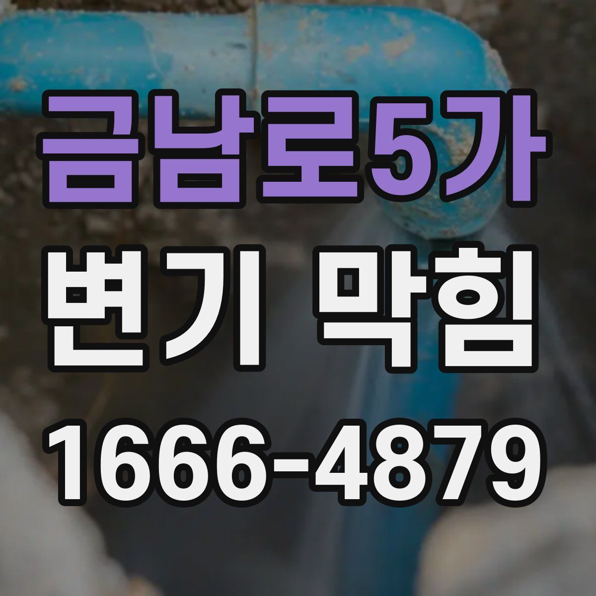 금남로5가 변기 막힘