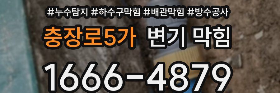 충장로5가 변기 막힘