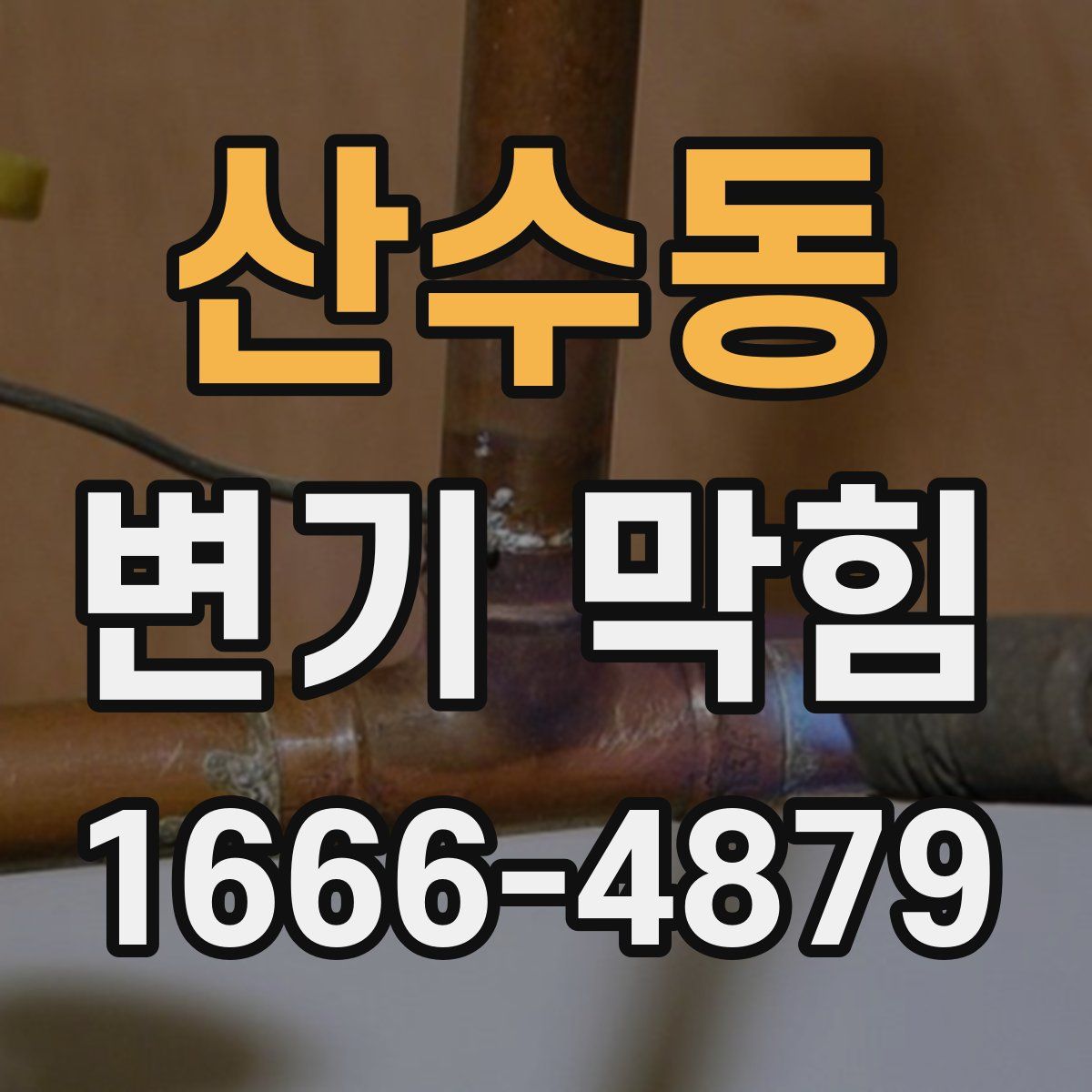 산수동 변기 막힘