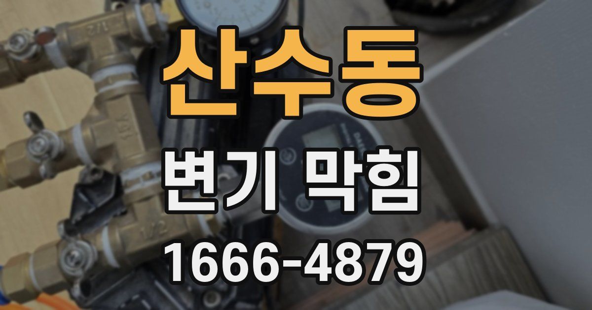 산수동 변기 막힘