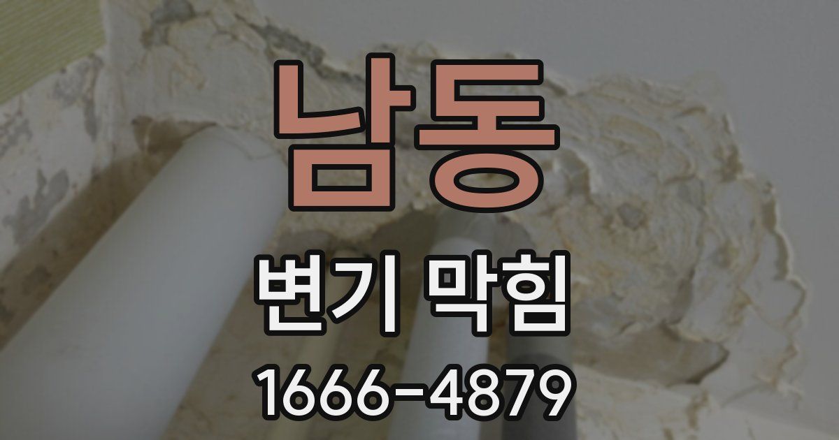 남동 변기 막힘