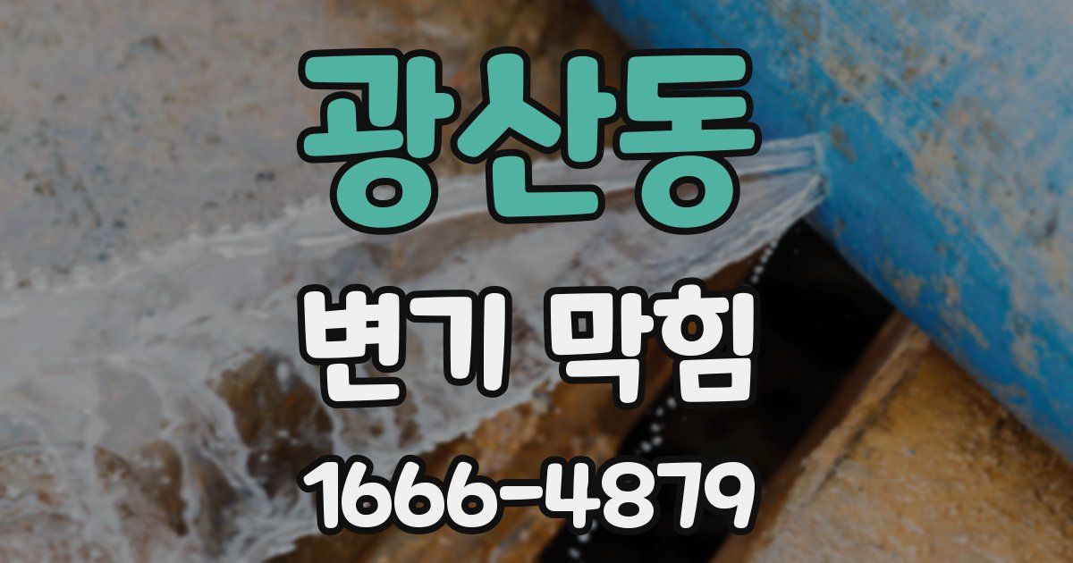 광산동 변기 막힘