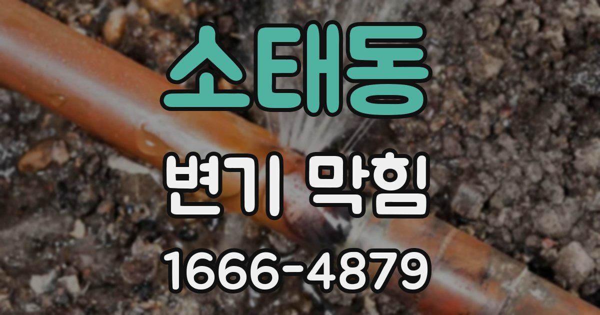 소태동 변기 막힘