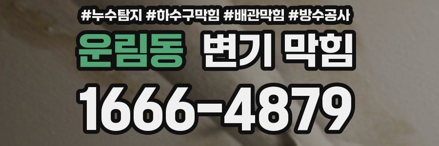운림동 변기 막힘