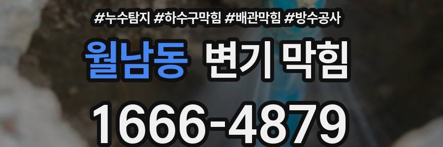 월남동 변기 막힘
