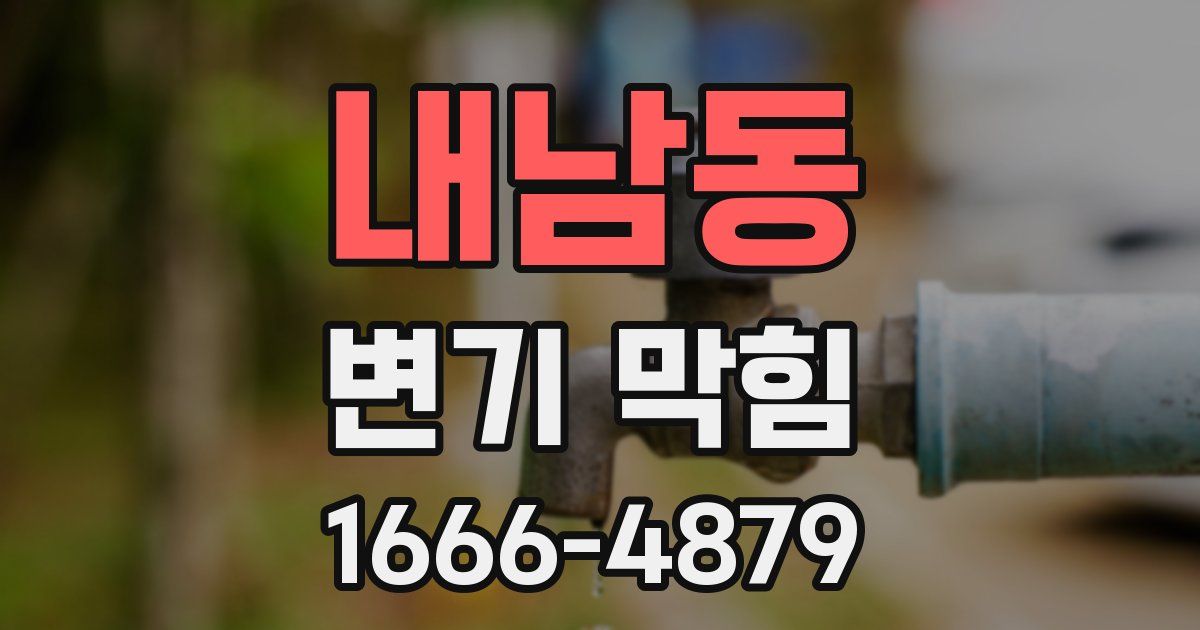 내남동 변기 막힘