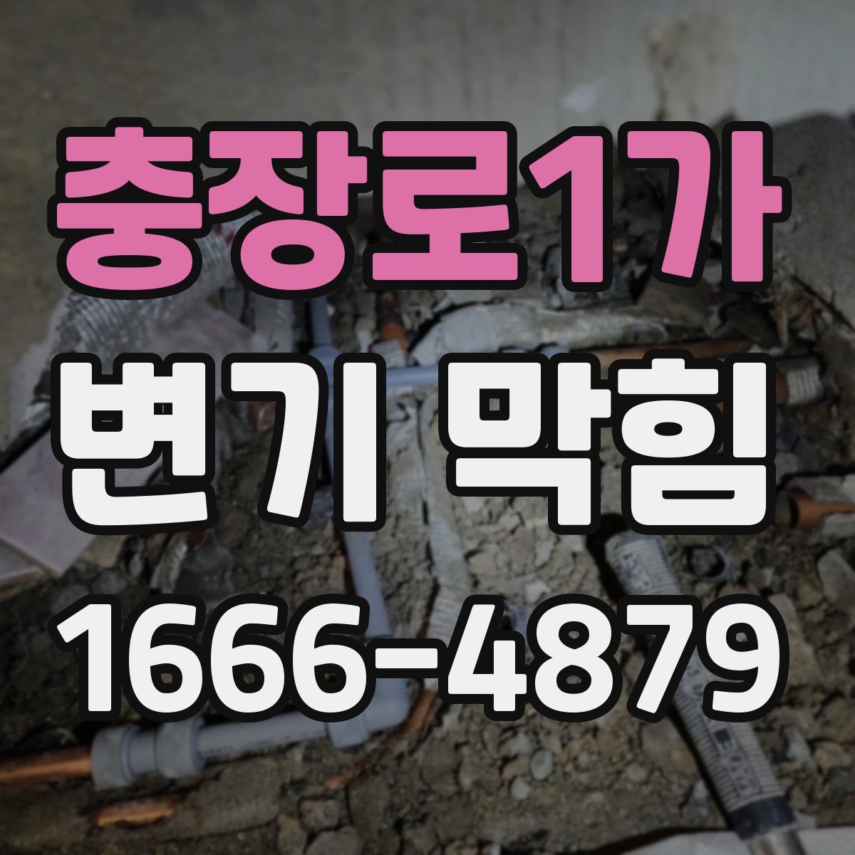 충장로1가 변기 막힘