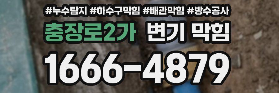 충장로2가 변기 막힘