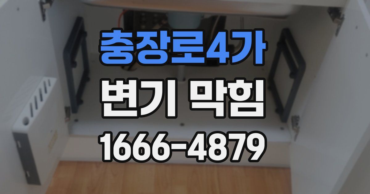 충장로4가 변기 막힘