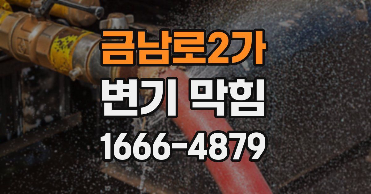 금남로2가 변기 막힘