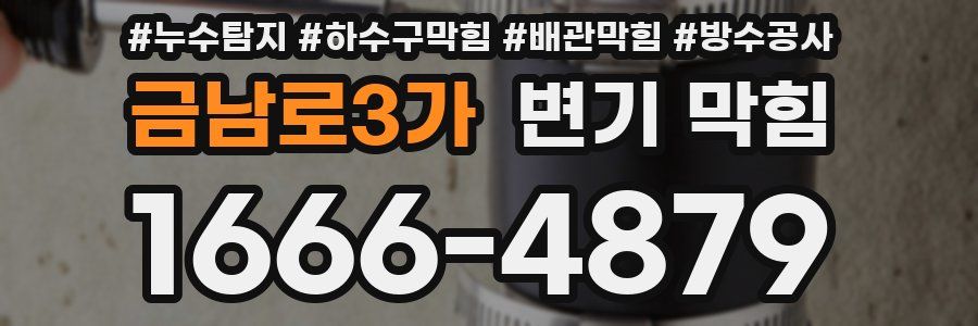 금남로3가 변기 막힘