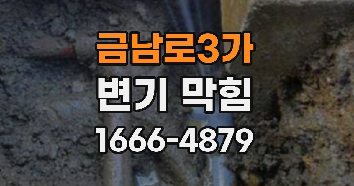 금남로3가 변기 막힘