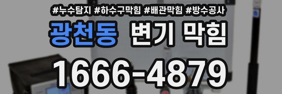광천동 변기 막힘