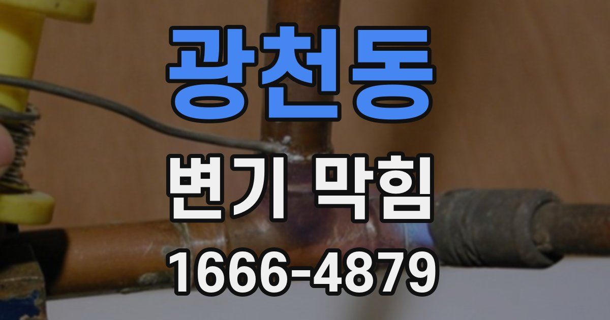 광천동 변기 막힘