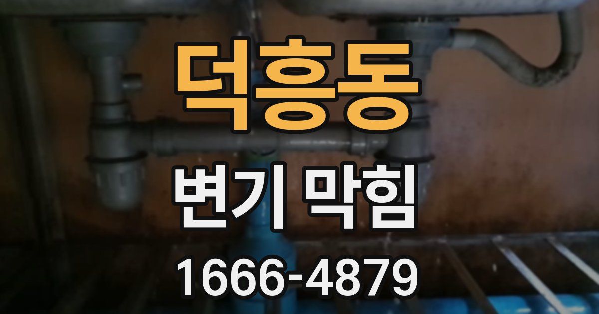 덕흥동 변기 막힘