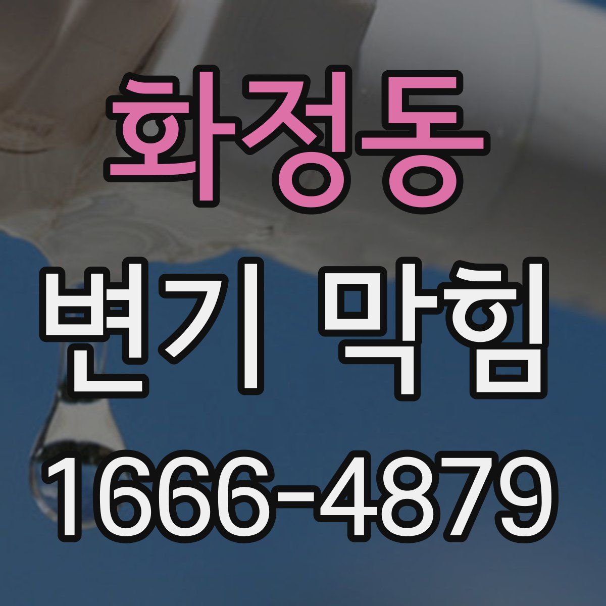 화정동 변기 막힘
