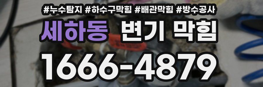 세하동 변기 막힘