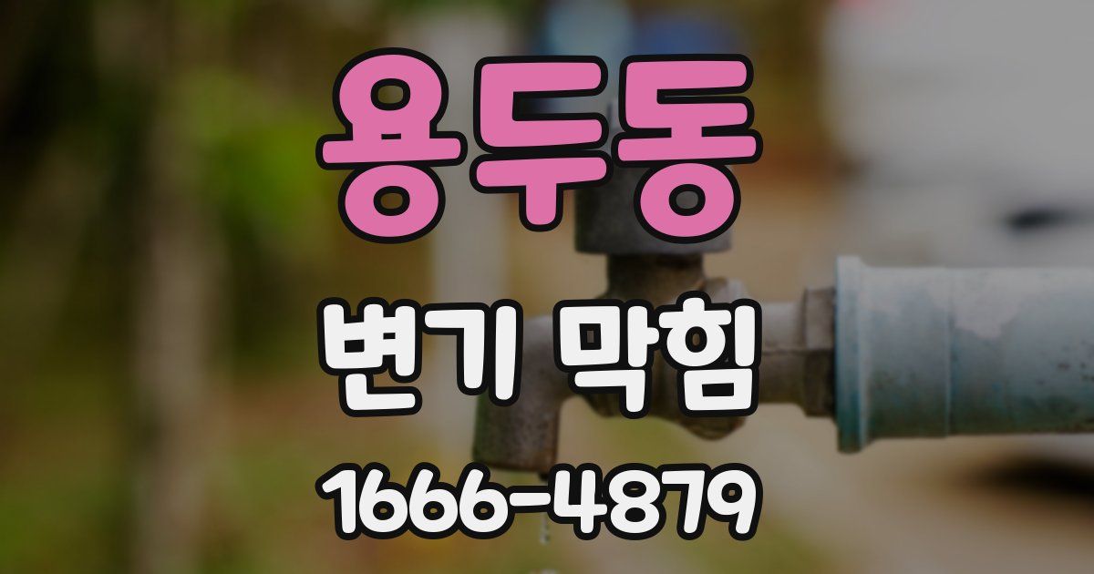 용두동 변기 막힘